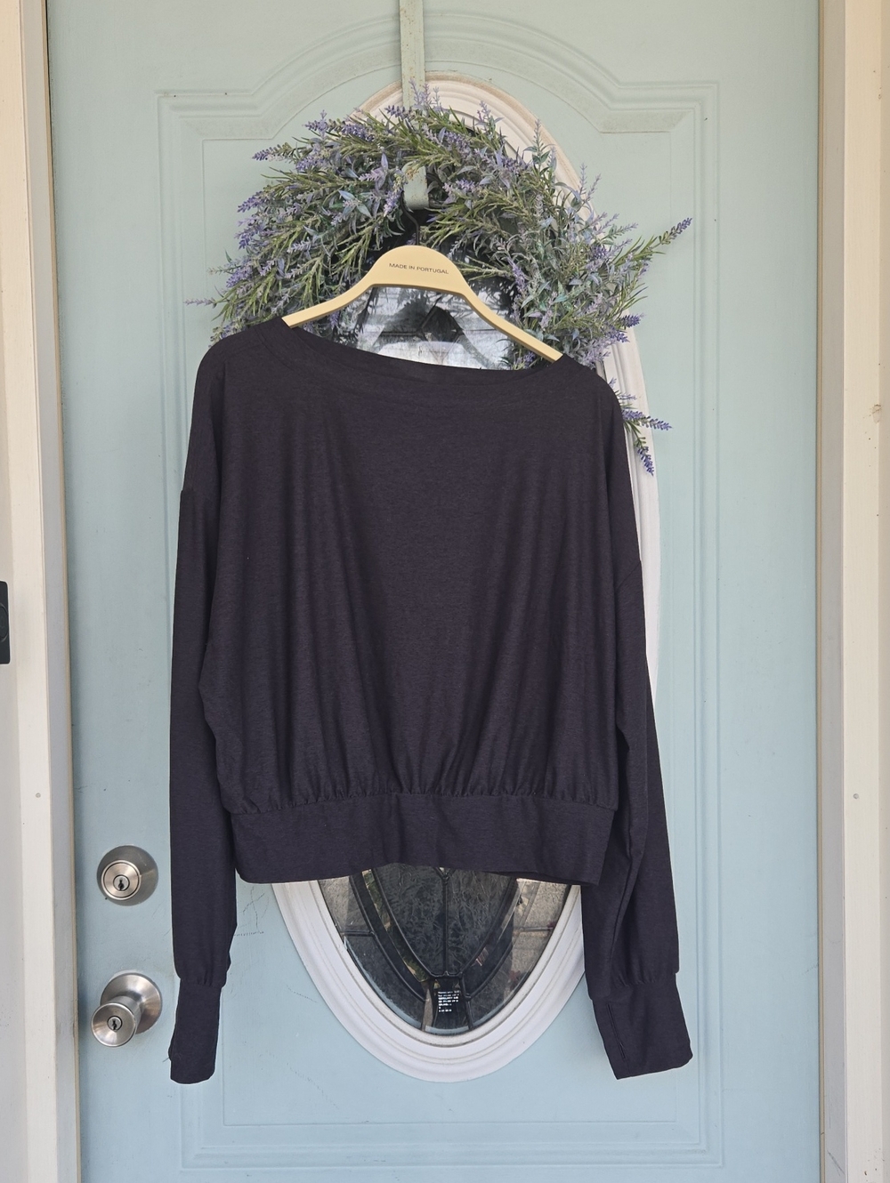 Bundle of 2  Long Sleeve Elastic Hem Top